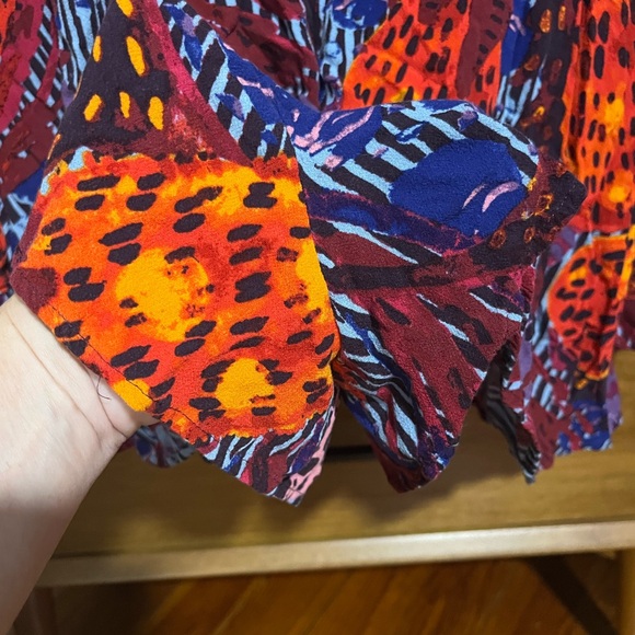 Free People Audrey Long Sleeve V-Neck Romper.  Size 8. - Picture 9 of 9